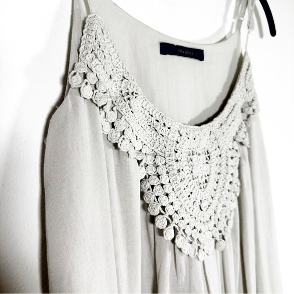 Sita Murt/ Crochet Knit Summer Sway Sundress Natural Gray Size EU 38 Like New - Picture 4 of 11